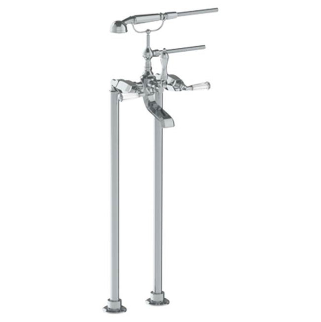 Watermark - Floor Standing Bath Set with Hand Shower - Vintage Copper