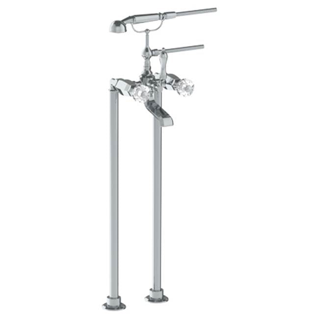 Watermark - Floor Standing Bath Set with Hand Shower - Vintage Copper