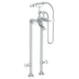 Watermark - Floor Standing Bath Set with Hand Shower and Shut-Off Valves - Vintage Copper