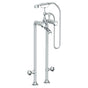Watermark - Floor Standing Bath Set with Hand Shower and Shut-Off Valves - Vintage Copper