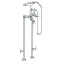 Watermark - Floor Standing Bath Set with Hand Shower and Shut-Off Valves - Vintage Copper