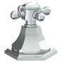 Watermark - Trim For Deck Mounted Valve. Porcelain cross button on XX trim engraved ''COLD'' - Vintage Copper