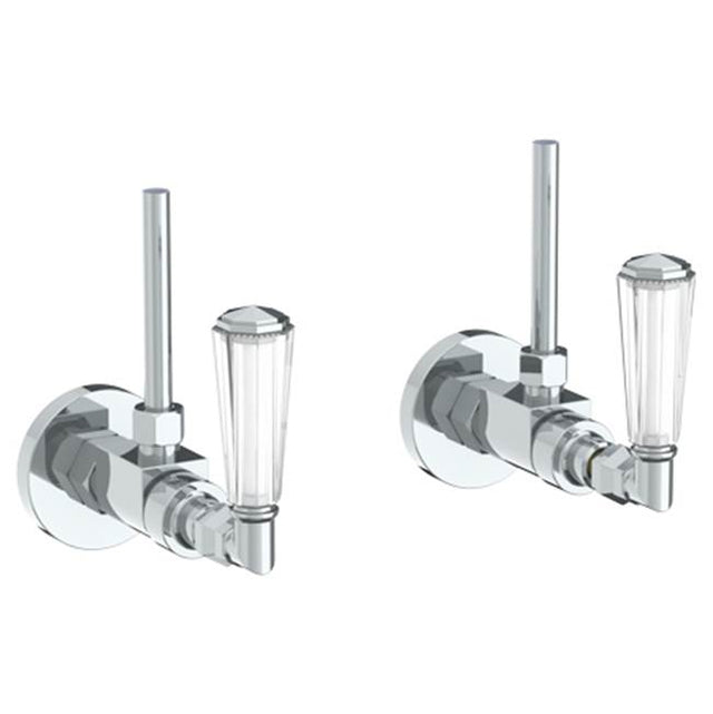 Watermark - Lavatory Angle Stop Kit -1/2'' Compression x 3/8'' OD Compression - Vintage Copper