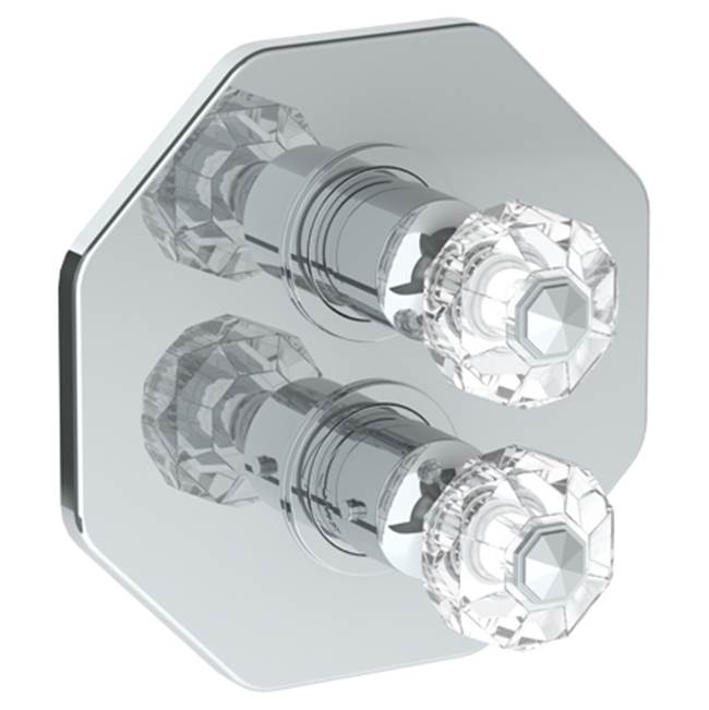 Watermark - Wall Mounted Thermostatic Shower Trim with built-in control, 7 1/2'' - Vintage Copper