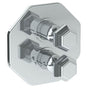 Watermark - Wall Mounted Thermostatic Shower Trim with built-in control, 7 1/2'' - Vintage Copper