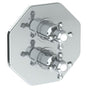 Watermark - Wall Mounted Thermostatic Shower Trim with built-in control, 7 1/2'' - Vintage Copper