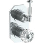 Watermark - Wall Mounted Mini Thermostatic Shower Trim with built-in control, 3 1/2'' - Vintage Copper