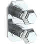 Watermark - Wall Mounted Mini Thermostatic Shower Trim with built-in control, 3 1/2'' - Vintage Copper