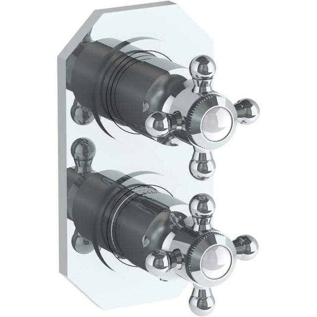 Watermark - Wall Mounted Mini Thermostatic Shower Trim with built-in control, 3 1/2'' - Vintage Copper