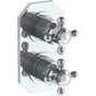 Watermark - Wall Mounted Mini Thermostatic Shower Trim with built-in control, 3 1/2'' - Vintage Copper