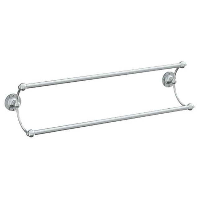 Watermark - Wall Mounted Double Towel Bar, 24'' - Vintage Copper