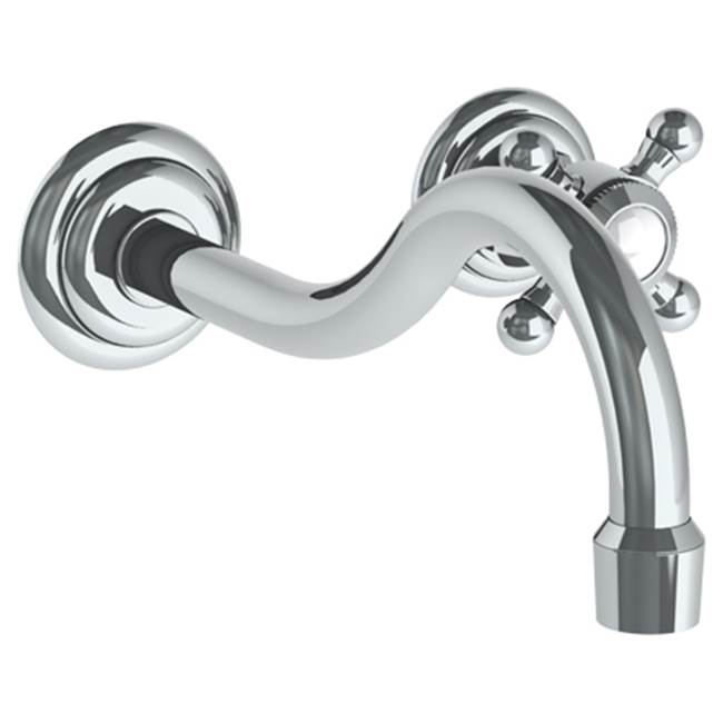 Watermark - Wall Mounted 2 Hole Lavatory Set with 6 1/2'' CTC Spout - Vintage Copper