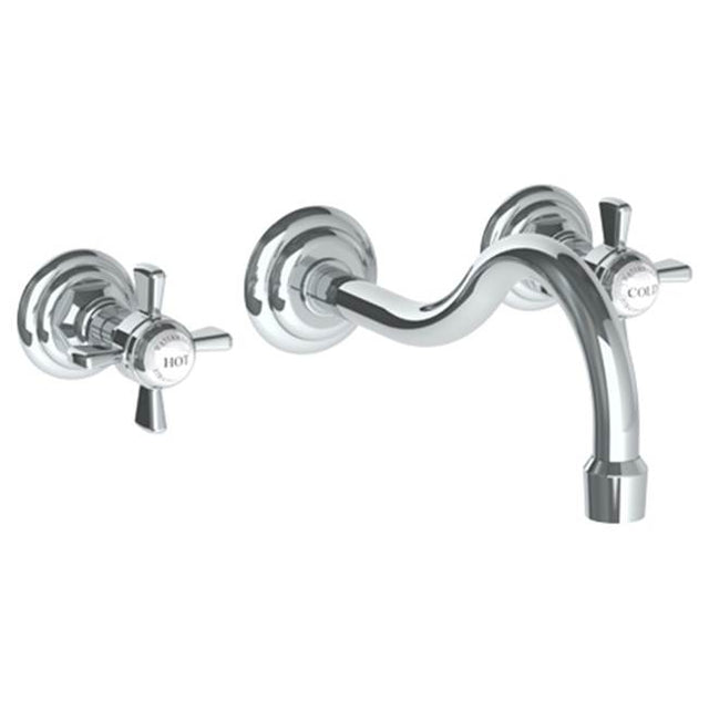 Watermark - Wall Mounted 3 Hole Lavatory Set with 10 5/8'' CTC Spout - Vintage Copper