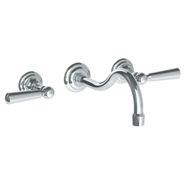 Watermark - Wall Mounted 3 Hole Lavatory Set with 10 5/8'' CTC Spout - Vintage Copper