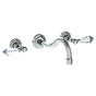 Watermark - Wall Mounted 3 Hole Lavatory Set with 8 3/8'' CTC Spout - Vintage Copper