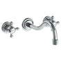 Watermark - Wall Mounted 3 Hole Lavatory Set with 8 3/8'' CTC Spout - Vintage Copper