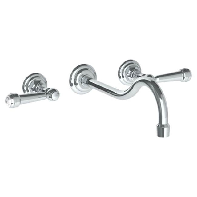 Watermark - Wall Mounted 3 Hole Lavatory Set with 6 1/2'' CTC Spout - Vintage Copper