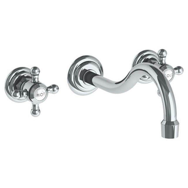 Watermark - Wall Mounted 3 Hole Lavatory Set with 6 1/2'' CTC Spout - Vintage Copper