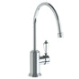Watermark - Deck Mounted 1 Hole Extended Gooseneck Kitchen Faucet - Vintage Copper