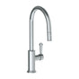 Watermark - Deck Mounted 1 Hole Gooseneck Kitchen Faucet with Pull Down Spray - High Spout - Vintage Copper