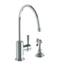 Watermark - Deck Mounted 2 Hole Extended Gooseneck Kitchen Set - Includes Side Spray - Vintage Copper