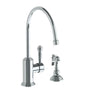 Watermark - Deck Mounted 2 Hole Extended Gooseneck Kitchen Set - Includes Side Spray - Vintage Copper