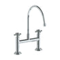 Watermark - Deck Mounted Bridge Extended Gooseneck Kitchen Faucet - Vintage Copper