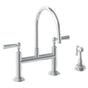 Watermark - Deck Mounted Bridge Kitchen Faucet with Independent Side Spray - Vintage Copper