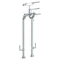 Watermark - Floor Standing Bath Set with Hand Shower and Shut-Off Valves - Vintage Copper