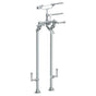 Watermark - Floor Standing Bath Set with Hand Shower and Shut-Off Valves - Vintage Copper