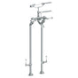 Watermark - Floor Standing Bath Set with Hand Shower and Shut-Off Valves - Vintage Copper