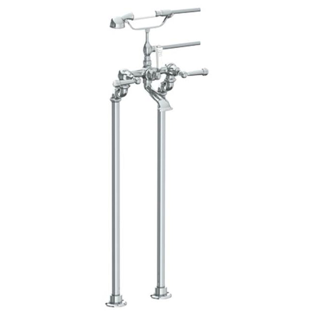 Watermark - Floor Standing Bath Set with Hand Shower - Vintage Copper