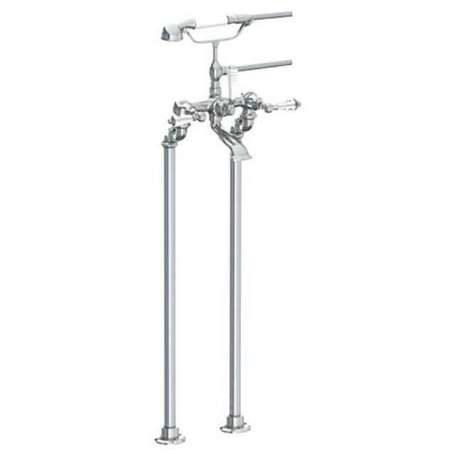 Watermark - Floor Standing Bath Set with Hand Shower - Vintage Copper