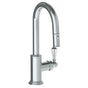 Watermark - Deck Mounted 1 Hole Gooseneck Prep Faucet with Pull Down Spray - Vintage Copper