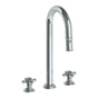 Watermark - Deck Mounted 3 Hole Gooseneck Top Prep Faucet with Pull Down Spray - Vintage Copper