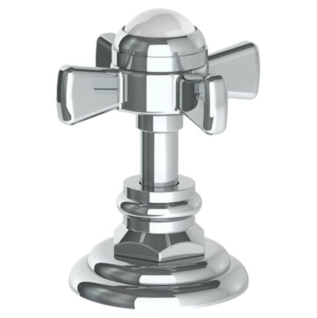 Watermark - Trim For Deck Mounted Valve.  Porcelain cross and lever buttons engraved ''COLD'' - Vintage Copper