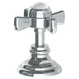 Watermark - Trim For Deck Mounted Valve.  Porcelain cross and lever buttons engraved ''COLD'' - Vintage Copper