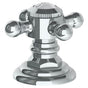 Watermark - Trim For Deck Mounted Valve.  Porcelain cross and lever buttons engraved ''COLD'' - Vintage Copper