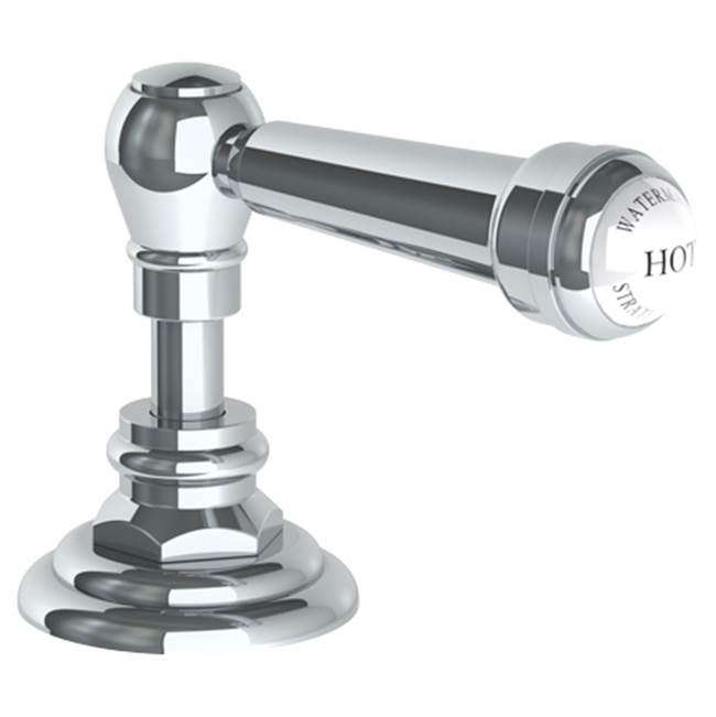 Watermark - Trim For Deck Mounted Valve.  Porcelain cross and lever buttons engraved ''HOT - Vintage Copper