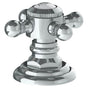 Watermark - Trim For Deck Mounted Valve.  Porcelain cross and lever buttons engraved ''HOT - Vintage Copper