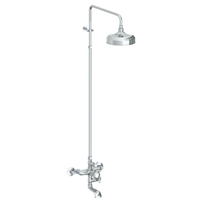 Watermark - Wall Mounted Exposed Thermostatic Tub/ Shower Set - Vintage Copper