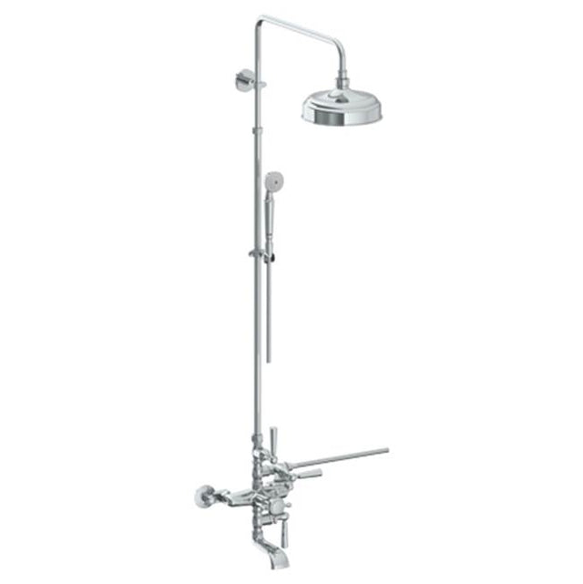 Watermark - Wall Mounted Exposed Thermostatic Tub/ Shower With Hand Shower Set - Vintage Copper