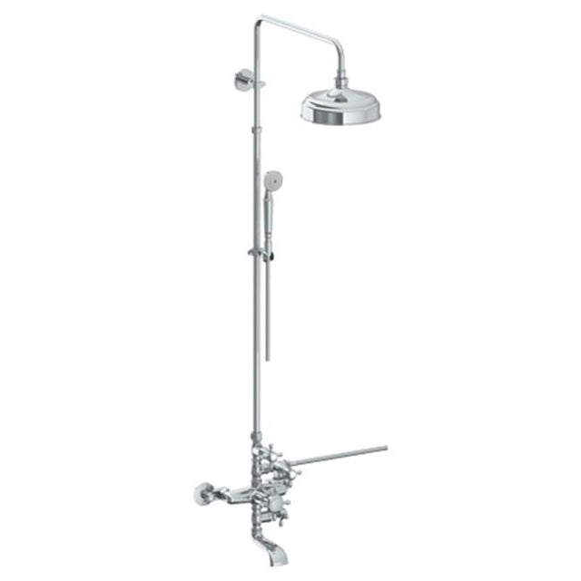 Watermark - Wall Mounted Exposed Thermostatic Tub/ Shower With Hand Shower Set - Vintage Copper