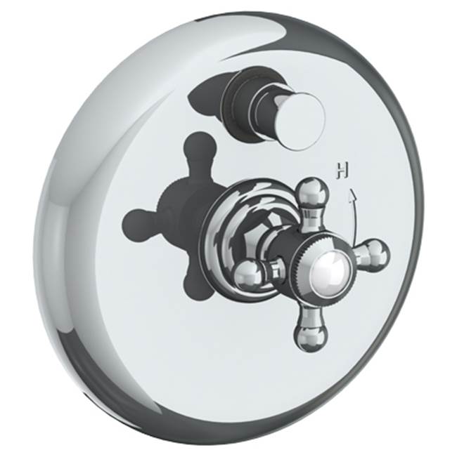 Watermark - Wall Mounted Pressure Balance Shower Trim with Diverter, 7'' dia. - Vintage Copper