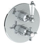 Watermark - Wall Mounted Thermostatic Shower Trim with built-in control, 7 1/2'' - Vintage Copper