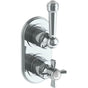 Watermark - Wall Mounted Mini Thermostatic Shower Trim with built-in control, 3 1/2'' - Vintage Copper