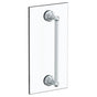 Watermark - Rochester 12'' shower door pull/ glass mount towel bar - Vintage Copper