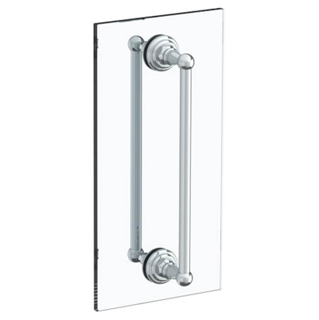 Watermark - Rochester 18'' double shower door pull/ glass mount towel bar - Vintage Copper