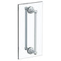 Watermark - Rochester 24'' double shower door pull/ glass mount towel bar - Vintage Copper