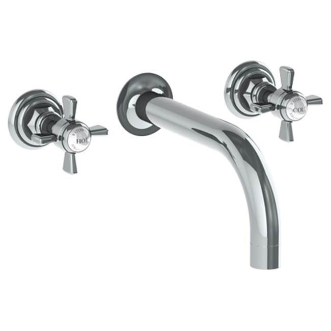 Watermark - Wall Mounted 3 Hole Lavatory Set with 7 1/2'' CTC Spout - Vintage Copper